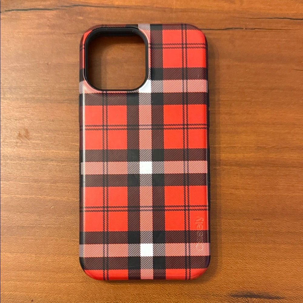 CASELY As if! Red Plaid Case iPhone 13 Pro Max - bold flex + mag safe